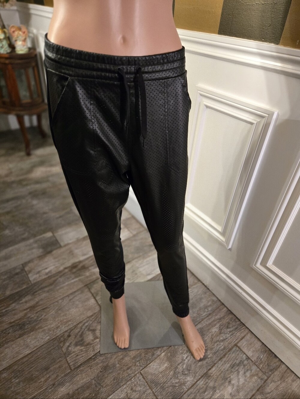 Reebok Black Perforated Women's Jogger Pants